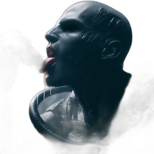face, mask, robot, concept art transparent PNG cut-out