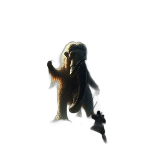 creature, animal, dragon, hair transparent PNG cut-out