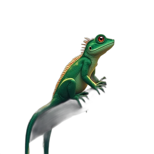 dragon, animal, creature, staff transparent PNG cut-out