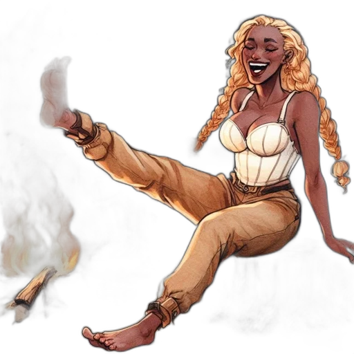 concept art, fantasy art, comic book art, watercolor transparent PNG cut-out