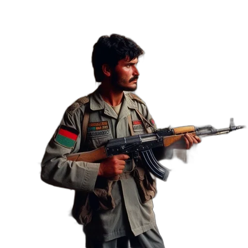 weapon, staff, jacket, concept art transparent PNG cut-out