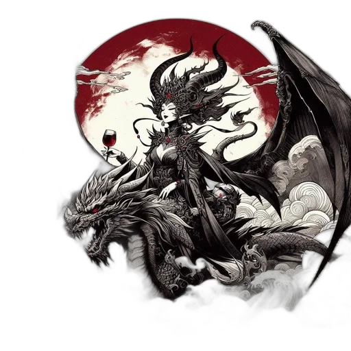dragon, fantasy art, concept art, comic book art transparent PNG cut-out
