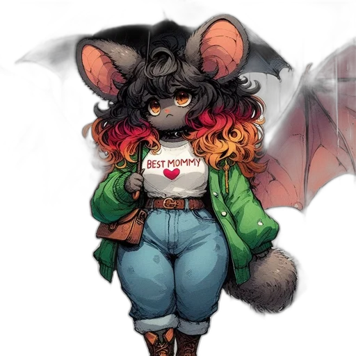 jacket, dragon, umbrella, staff transparent PNG cut-out
