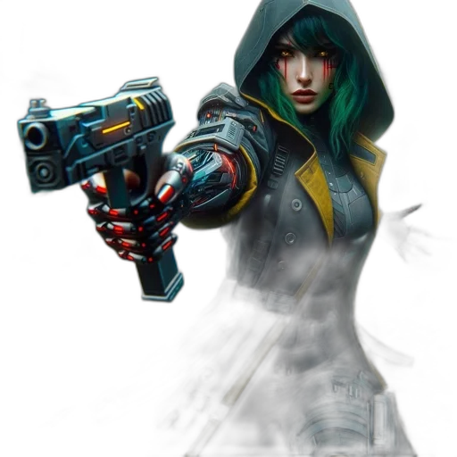 weapon, staff, concept art, cyberpunk transparent PNG cut-out