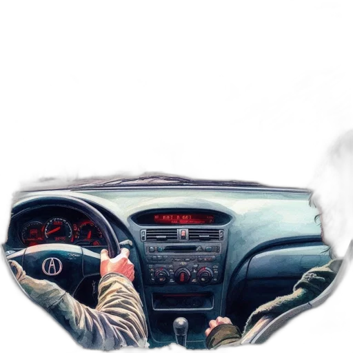 car, jacket, mask, hat transparent PNG cut-out