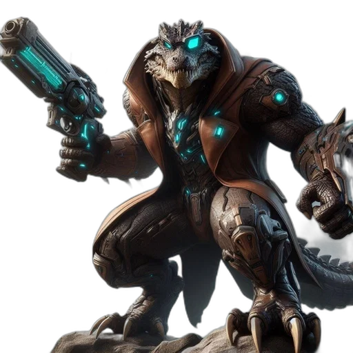 creature, robot, dragon, weapon transparent PNG cut-out