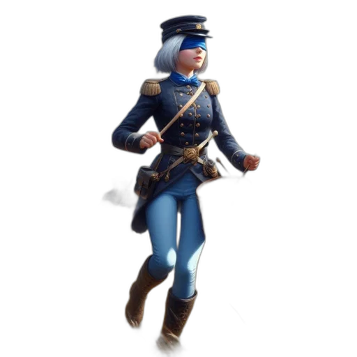 staff, hat, jacket, weapon transparent PNG cut-out