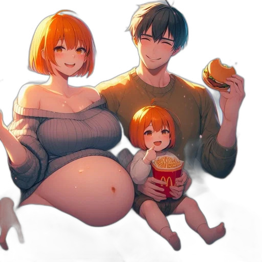 food, concept art, anime, watercolor transparent PNG cut-out