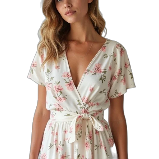 dress, vince, sons, floral transparent PNG cut-out
