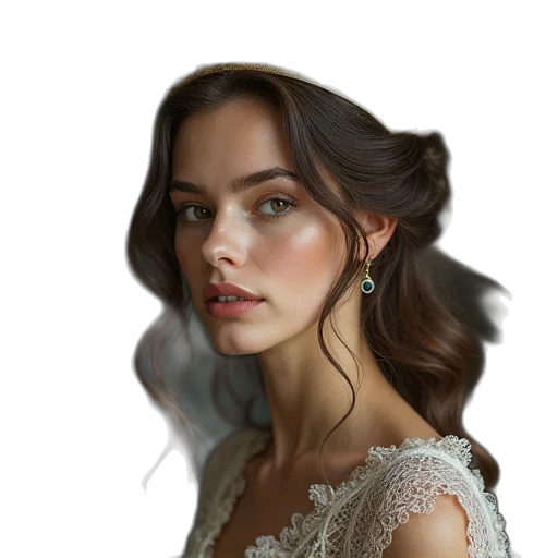jewelry, face, crown, dress transparent PNG cut-out