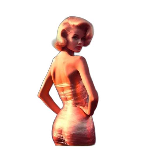 dress, robot, hair, face transparent PNG cut-out