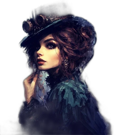 hat, face, dress, crown transparent PNG cut-out