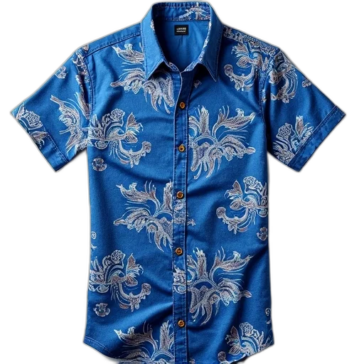 jacket, blue, short-sleeved, shirt transparent PNG cut-out