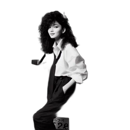 jacket, dress, hair, photorealistic transparent PNG cut-out
