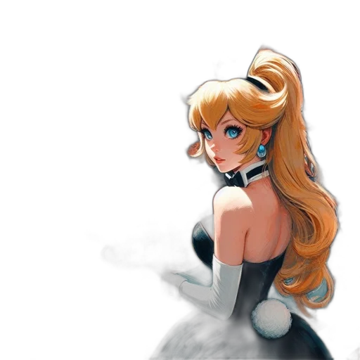 dress, crown, staff, anime transparent PNG cut-out
