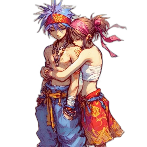 concept art, fantasy art, watercolor, pixel art transparent PNG cut-out