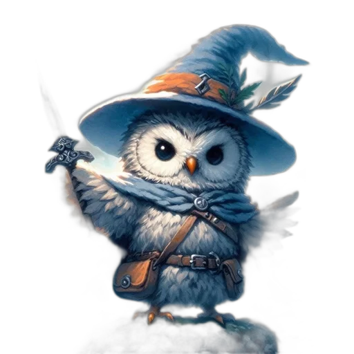 staff, hat, fantasy art, concept art transparent PNG cut-out