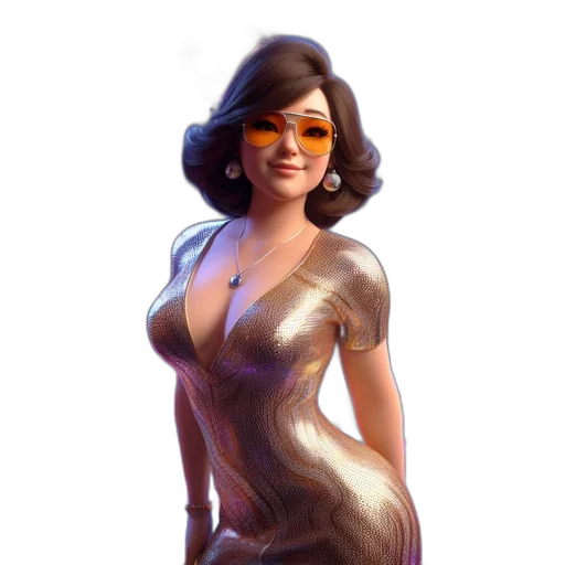 dress, concept art, fantasy art, 3d render transparent PNG cut-out