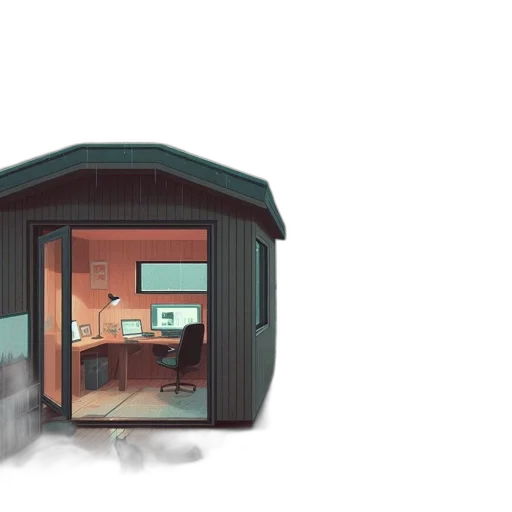 furniture, building, robot, concept art transparent PNG cut-out