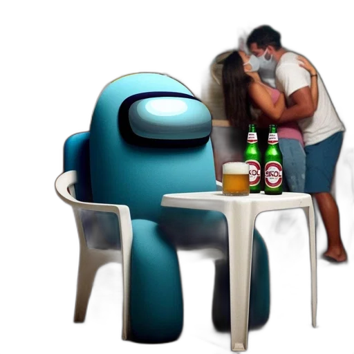 robot, furniture, bottle, food transparent PNG cut-out