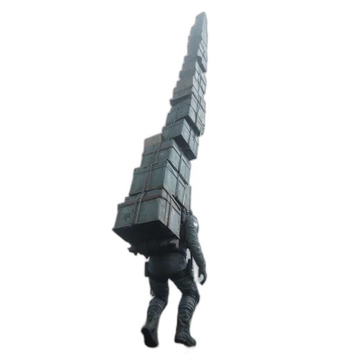 staff, robot, building, weapon transparent PNG cut-out
