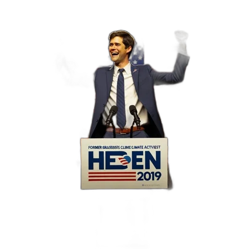 man, podium, part, campaign transparent PNG cut-out