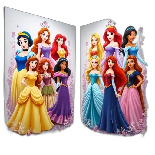 3d render, concept art, two, disney transparent PNG cut-out