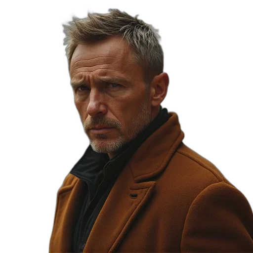 jacket, face, animal, staff transparent PNG cut-out