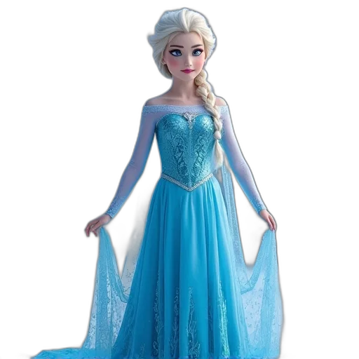 dress, 3d render, concept art, girls transparent PNG cut-out
