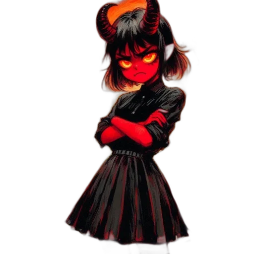 dress, mask, staff, creature transparent PNG cut-out