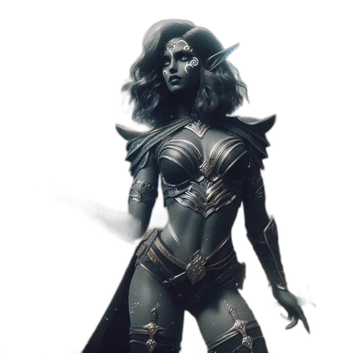 concept art, fantasy art, comic book art, 3d render transparent PNG cut-out