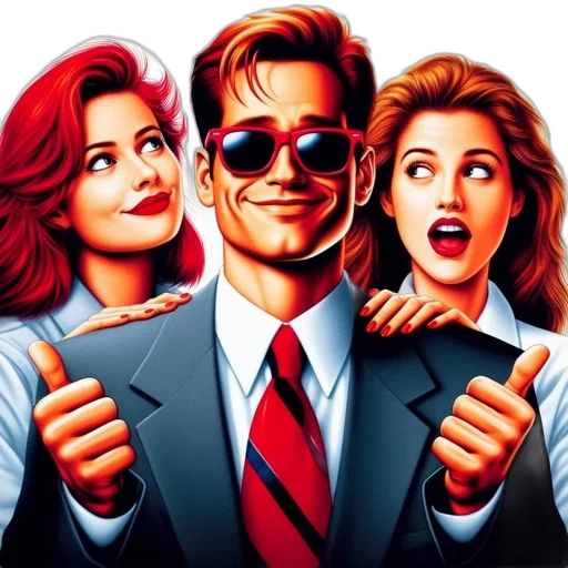three, individuals, including, two transparent PNG cut-out