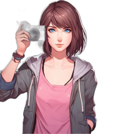 jacket, face, weapon, staff transparent PNG cut-out