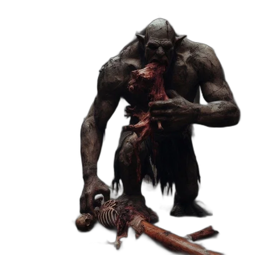 creature, animal, staff, weapon transparent PNG cut-out