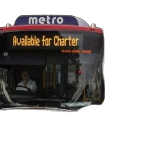 metro, bus, available, charter transparent PNG cut-out