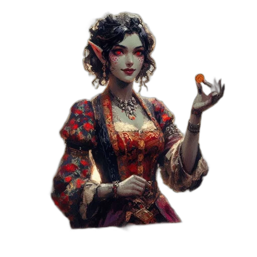 staff, dress, jewelry, fantasy art transparent PNG cut-out