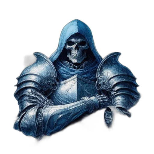 mask, sword, staff, jacket transparent PNG cut-out