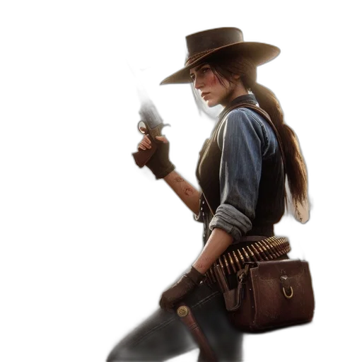 weapon, staff, hat, jacket transparent PNG cut-out