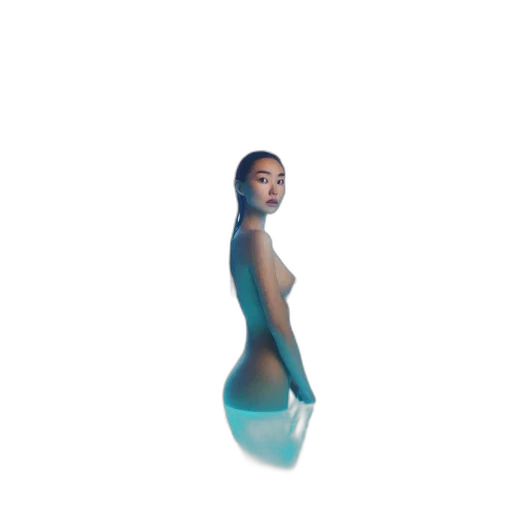 dress, creature, robot, 3d render transparent PNG cut-out