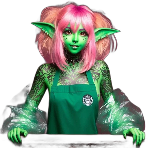 staff, dragon, creature, fantasy art transparent PNG cut-out