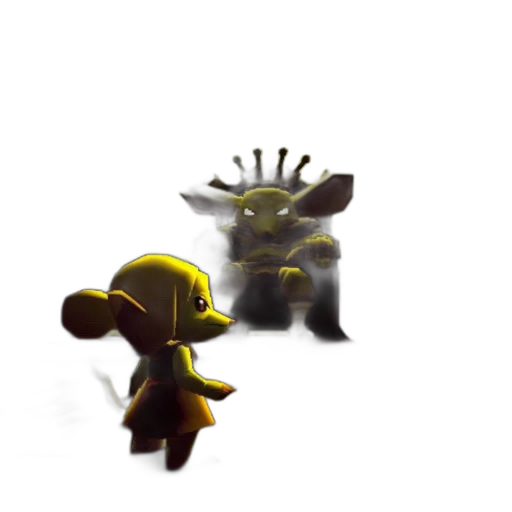 creature, animal, staff, weapon transparent PNG cut-out