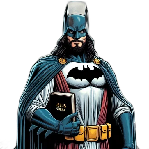 comic book art, concept art, batman, robe transparent PNG cut-out