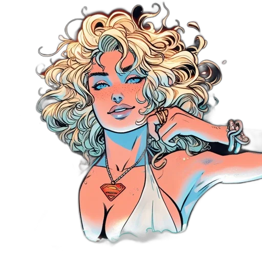 comic book art, cartoon, concept art, watercolor transparent PNG cut-out