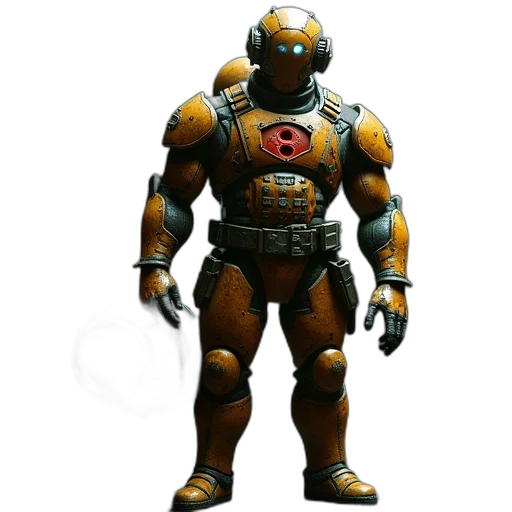 robot, concept art, 3d render, comic book art transparent PNG cut-out