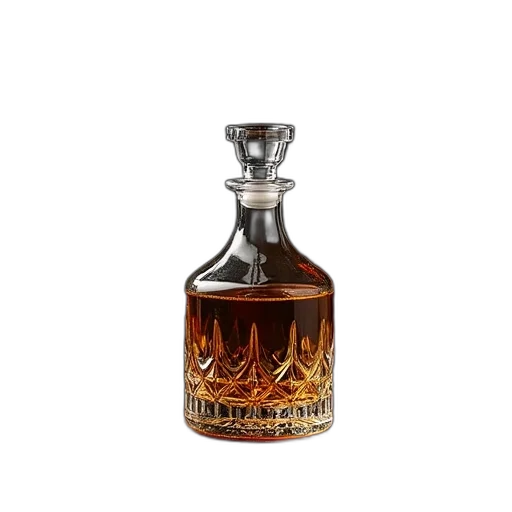 bottle, crown, fire, whisky transparent PNG cut-out