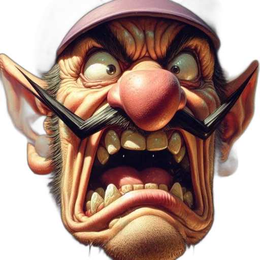 face, mask, staff, creature transparent PNG cut-out