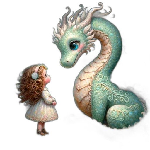 dragon, creature, animal, dress transparent PNG cut-out