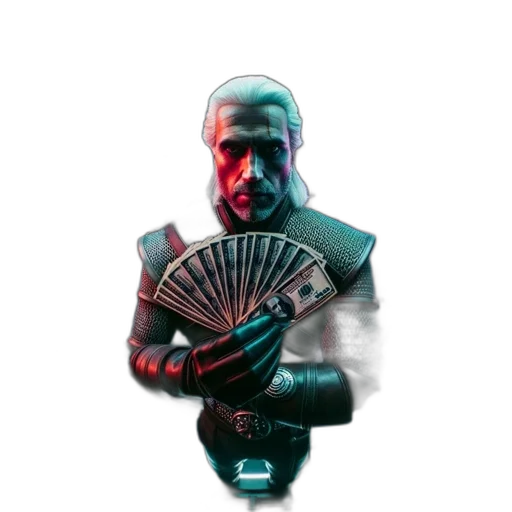 robot, jacket, mask, weapon transparent PNG cut-out
