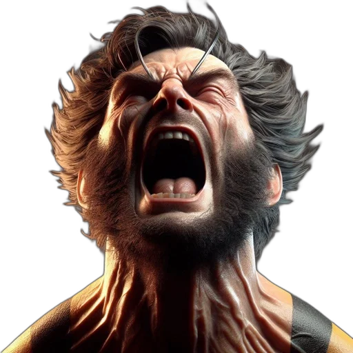 face, hair, creature, concept art transparent PNG cut-out