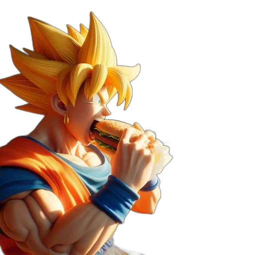 food, concept art, 3d render, pixel art transparent PNG cut-out